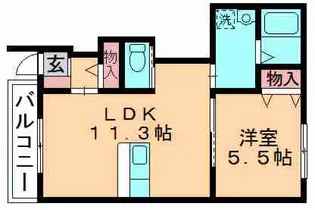 エンブレイス【1階】の間取り
