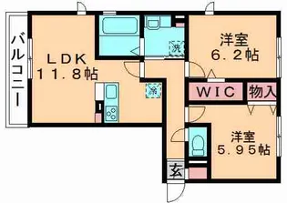 ファミールハイム A棟【2階】の間取り