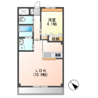 メルヴェール エスト【2階】の間取り