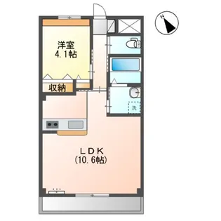 メルヴェール エスト【1階】の間取り