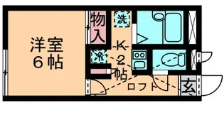 レオパレスブリスクコート【1階】の間取り