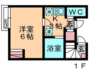 レオパレスHAPPINESS【1階】の間取り