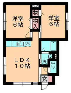 パティオ桜木【1階】の間取り