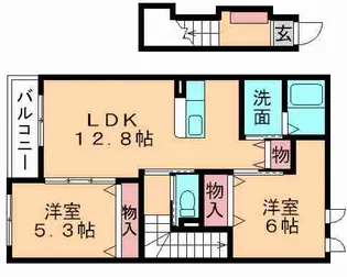 シュターク【2階】の間取り