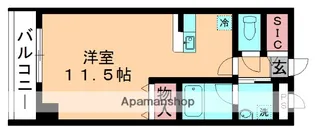 グレンディール都賀【103号室】の間取り