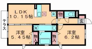 べべソラーナ【1階】の間取り