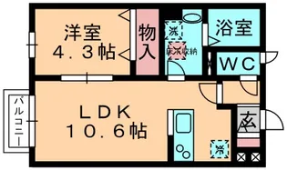 千城レジデンス【103号室号室】の間取り