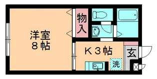 ビューラーみゆき【1階】の間取り