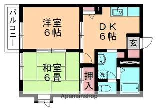 ドリームスクエアA【201号室】の間取り