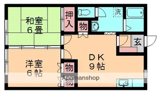 モリタハイツ【102号室】の間取り