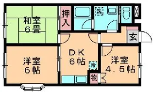 ブルーパレス【1階】の間取り