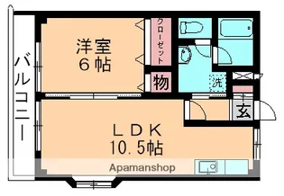 ルミエールA【101号室】の間取り