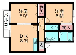 フォン・ブラウン【2階】の間取り