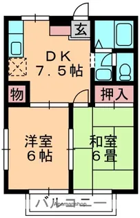 フォンテーヌA【2階】の間取り