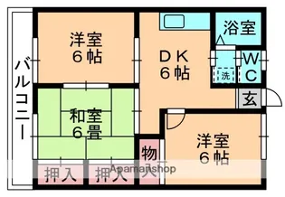 ドリーム美しが丘【2階】の間取り