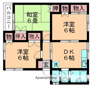 パティオ・Y2【203号室】の間取り