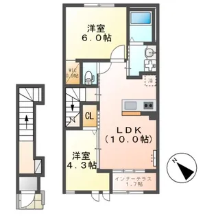 リーン・ソレイユ【2階】の間取り