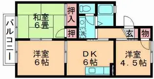 ヴィラモデルナ A【2階】の間取り