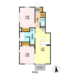 エミネンス A【1階】の間取り