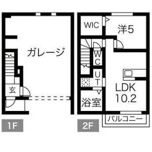 FREE STAGE I【102号室】の間取り