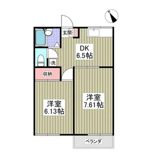 チェリー桜木Ⅱ【2階】の間取り
