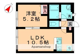 ルシェル宮野木(SB)【103号室】の間取り