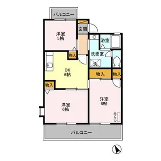 グランドサン 壱弐参伍番館【1階】の間取り