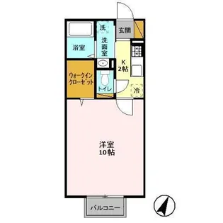 シャルドネ B【2階】の間取り