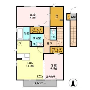 山王NTステージ B【1階】の間取り