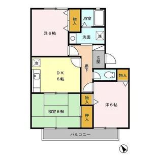 エーデルハイム DEF【2階】の間取り