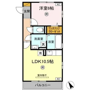 プリモフィオーレ【3階】の間取り