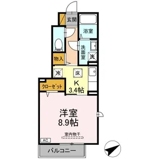 プランタン【1階】の間取り