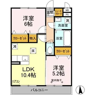テラスガーデン【1階】の間取り