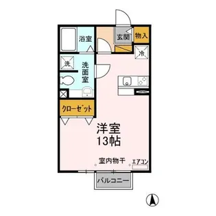 マリーパレス A【2階】の間取り