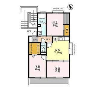 ドミール D【2階】の間取り