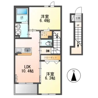 LULU AINA(ルルアイナ)【2階】の間取り