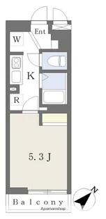 グランメール【1階】の間取り