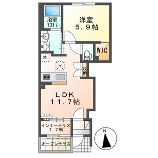 RAPS(ラプス)【1階】の間取り