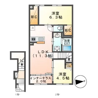 COLZA(コルザ)【2階】の間取り