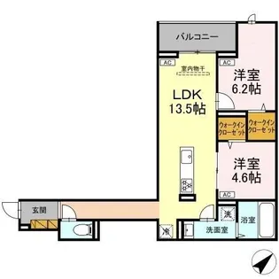 CLASSEUM都賀【3階】の間取り
