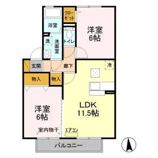 ボア・ソルテ【1階】の間取り