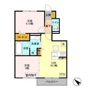 レジデンス・トロワ【1階】の間取り