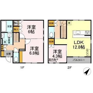 DCR若松町【1階】の間取り