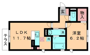 ハーベスト・コート【1階】の間取り