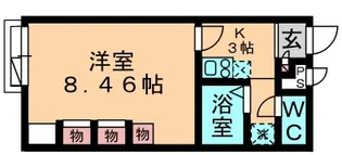 レオパレスアルタ【1階】の間取り