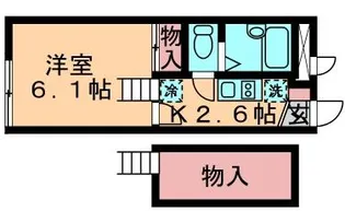 レオパレスメゾンCHO OYU【1階】の間取り