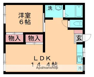 シティハイツトヨダ【105号室】の間取り