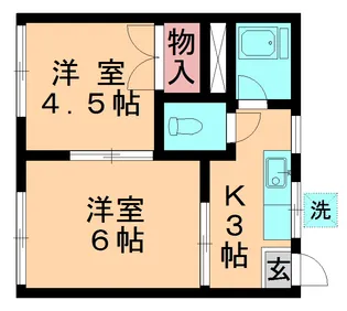 コーポ高玉【203号室】の間取り