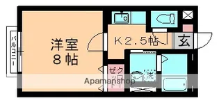 リッツハウス千城台【102号室】の間取り