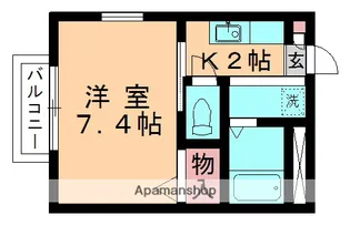 ドルチェ・ミナミ【205号室】の間取り